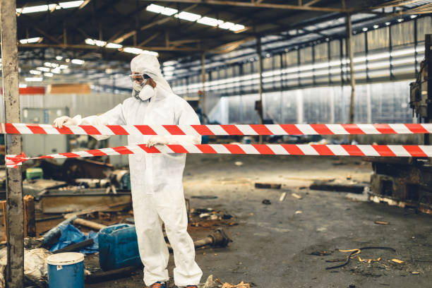 Professional Infectious Disease Decontamination technician working in Amagansett, NY